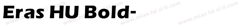 Eras HU Bold字体转换